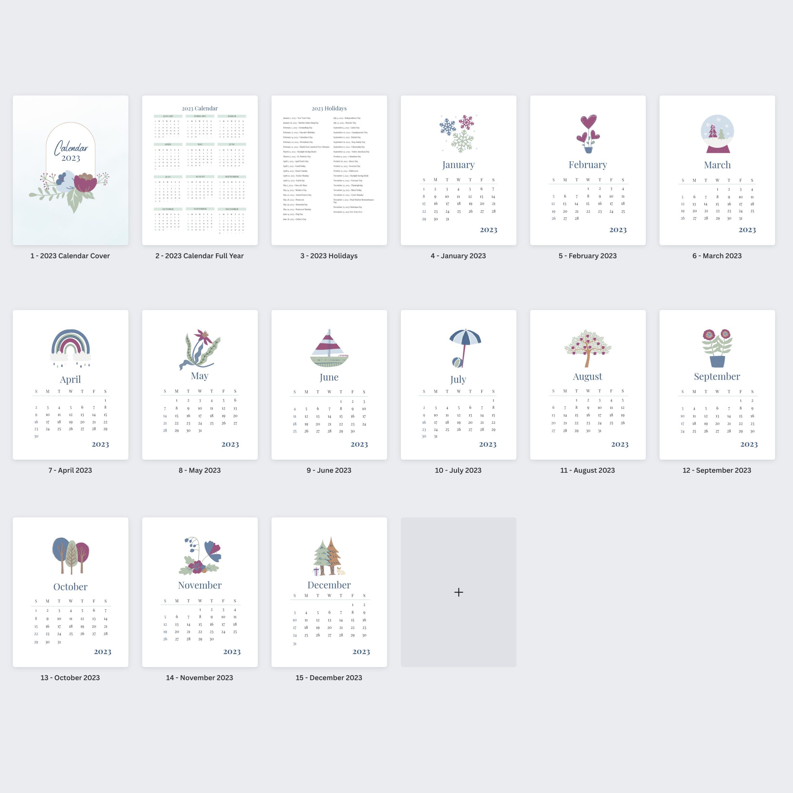 2023 Printable Calendar