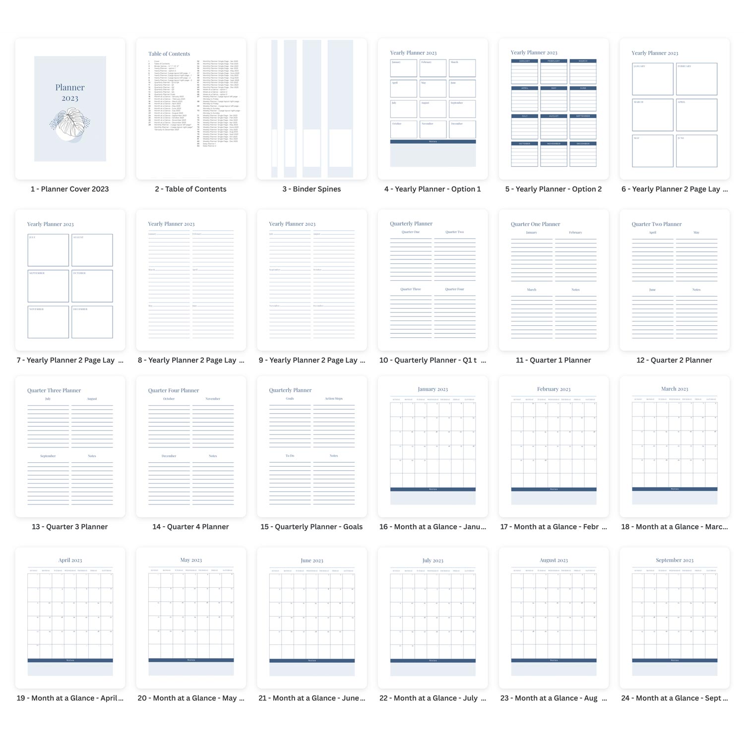 2023 Printable Planner 1