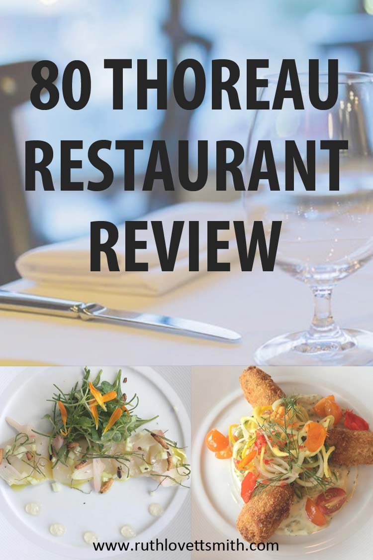 80 Thoreau Concord MA Restaurant Review Pin