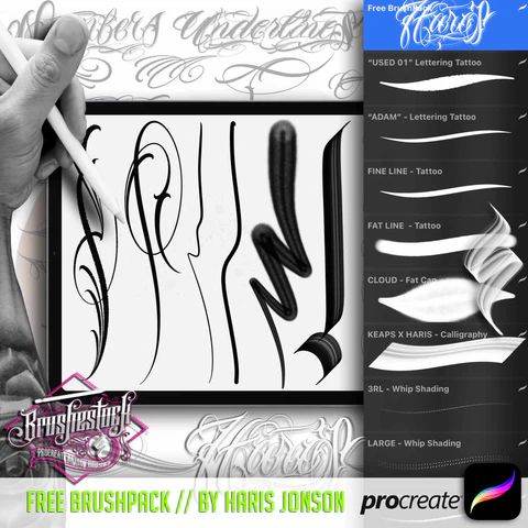 Procreate tattoo brushes free