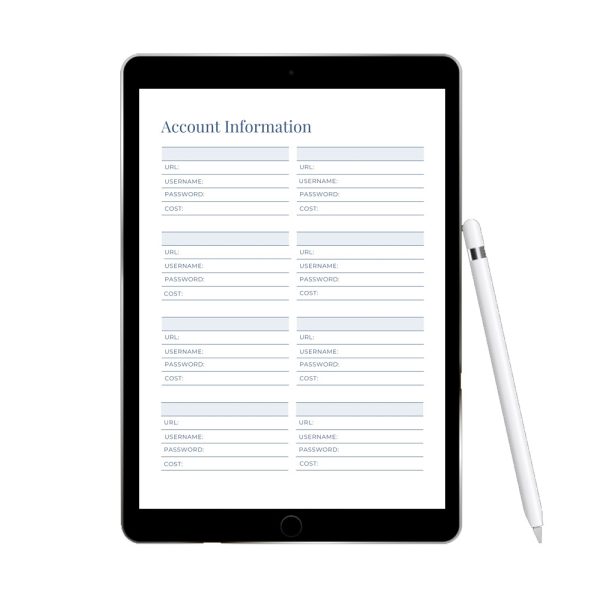 Account Information Log