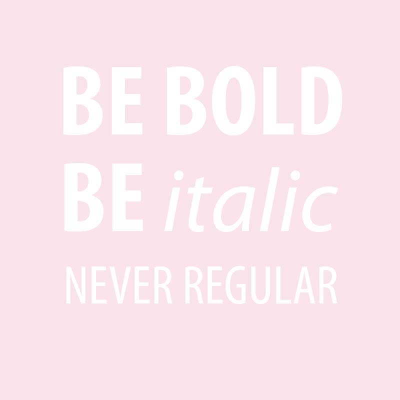 Be Bold Printable