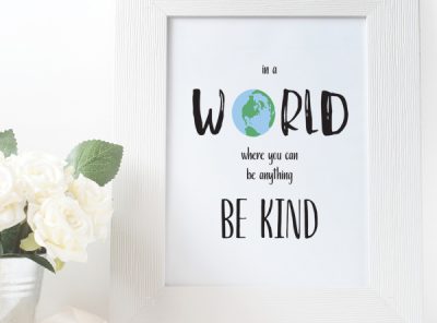 Be Kind Printable