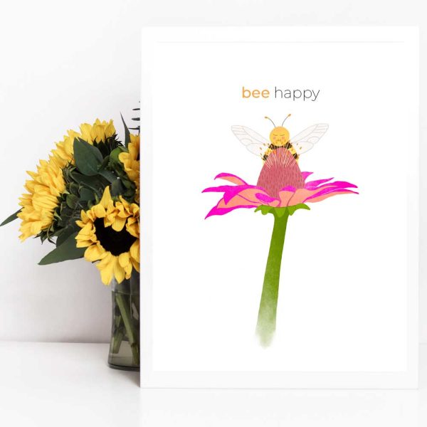 Bee Happy Print