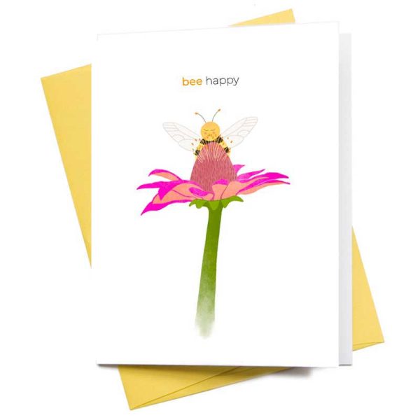 Bee Happy Printable Card