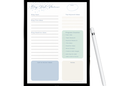Blog Post Planner Printable