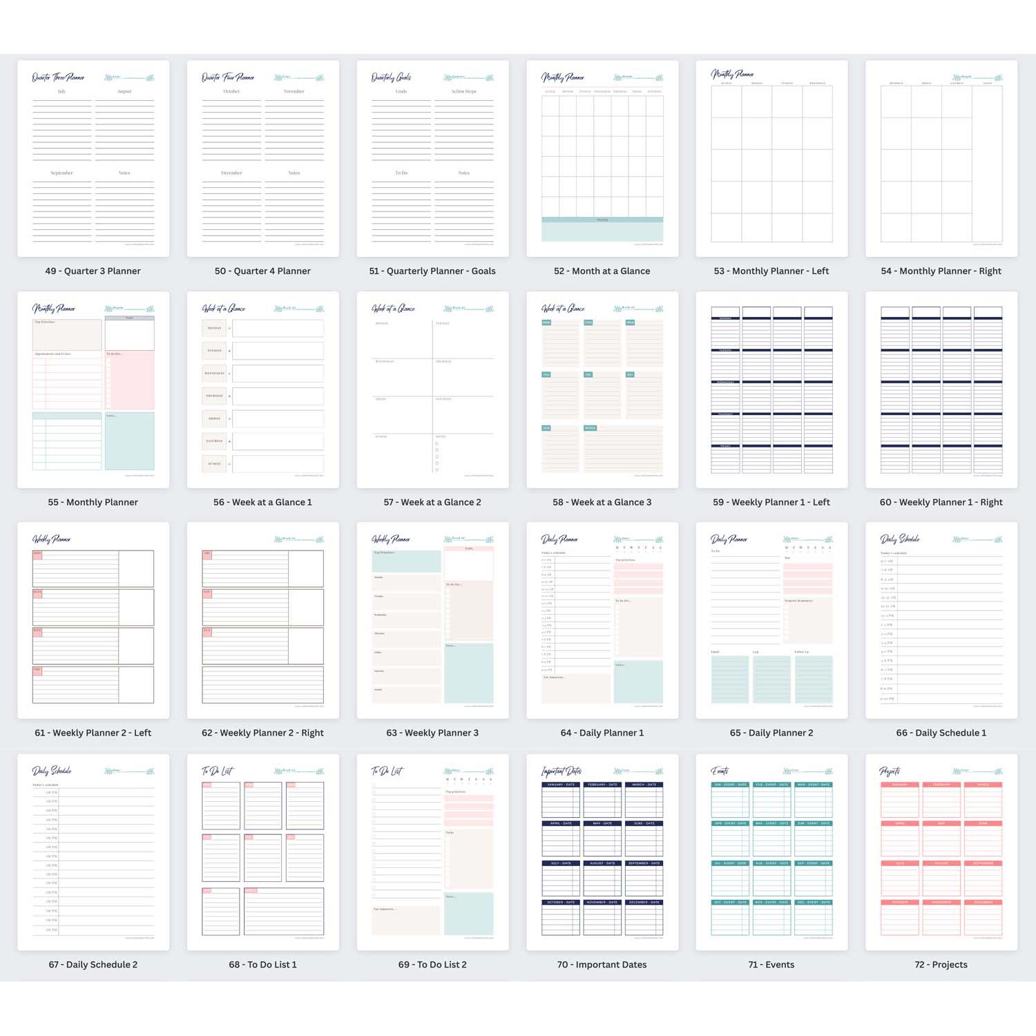 Canva Planner Template