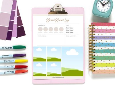 Brand Board Template Canva PLR