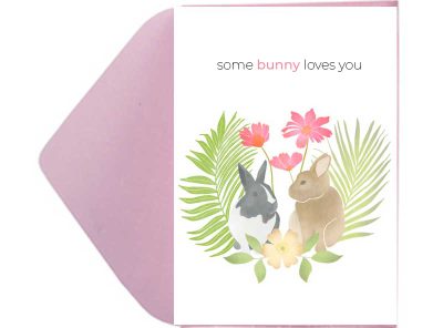 Bunny Printable Card