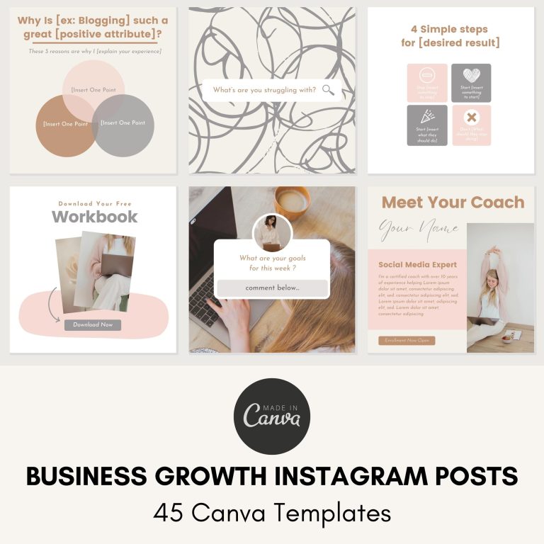 Instagram Business Growth Templates