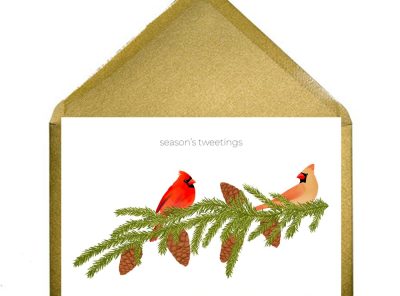 Cardinal Birds Printable Card
