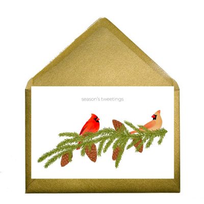 Cardinal Birds Printable Card