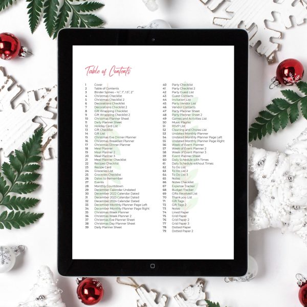Holiday Planner Template