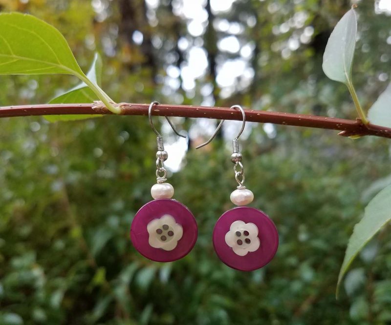 DIY Button Jewelry Earrings