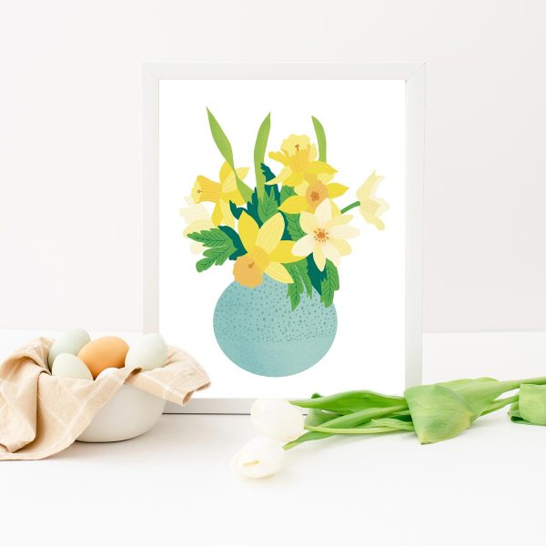 Daffodils Floral Printable