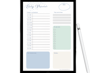 Daily Planner Printable