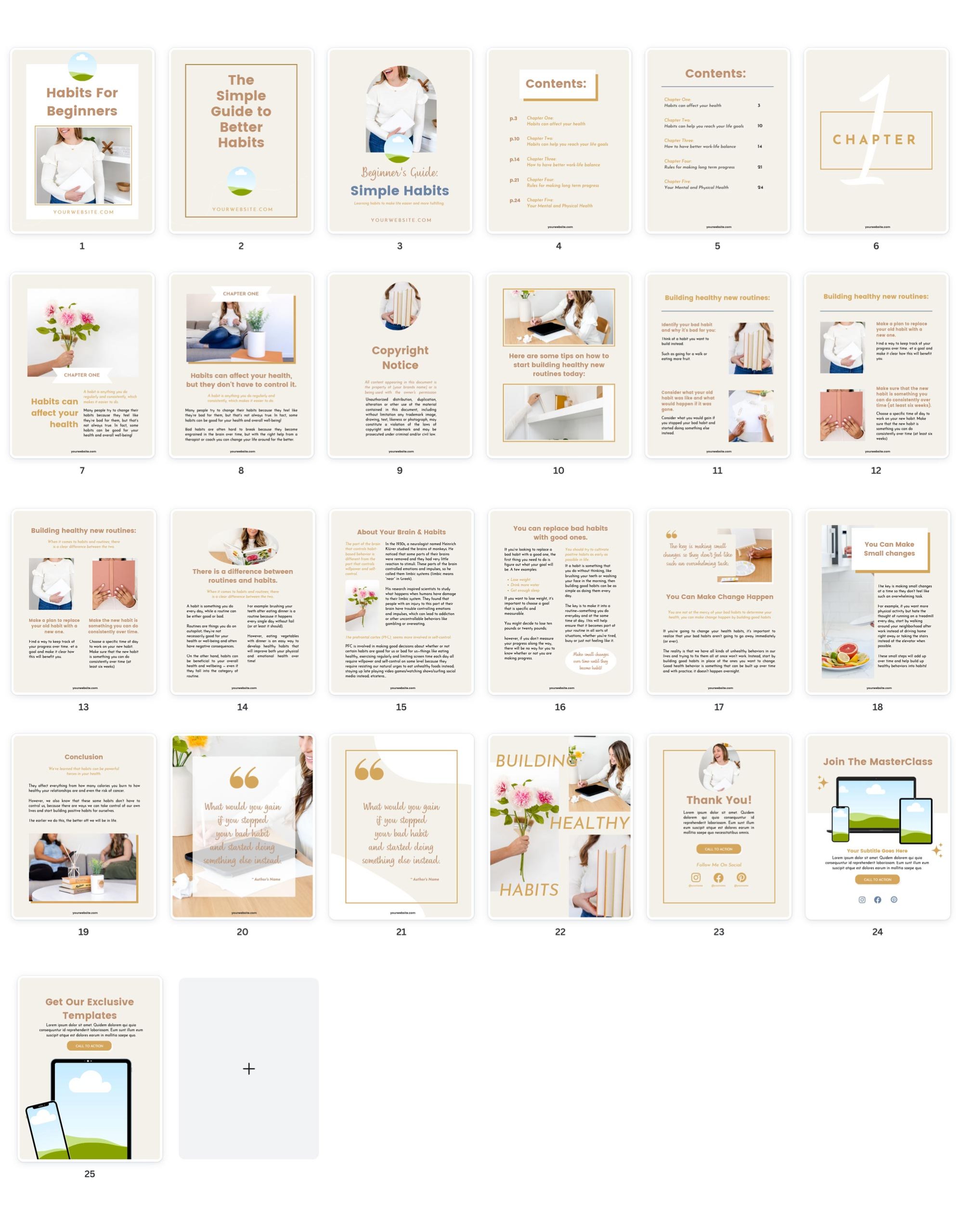 Ebook Template Neutral Layout