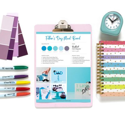 Father's Day Mood Board Printable