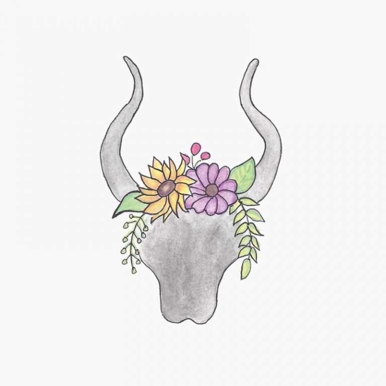 Floral Bull Featured