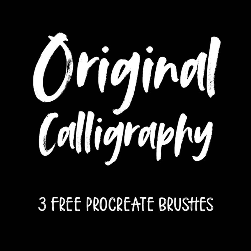 Free Procreate Calligraphy Brushes Ipad Lettering