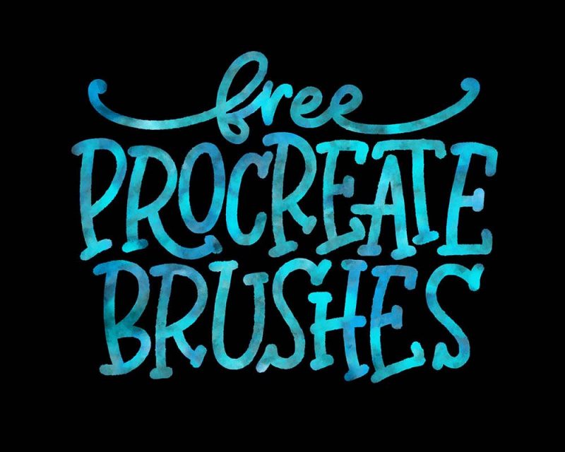 Free Procreate Brushes: Lettering