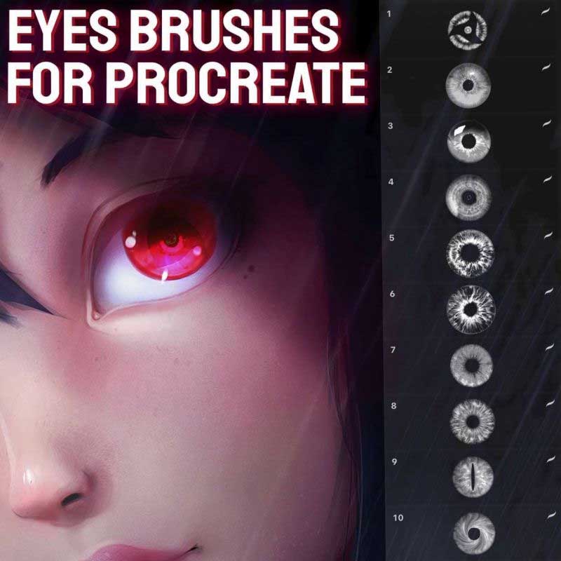 Free Procreate Eyes Brushes