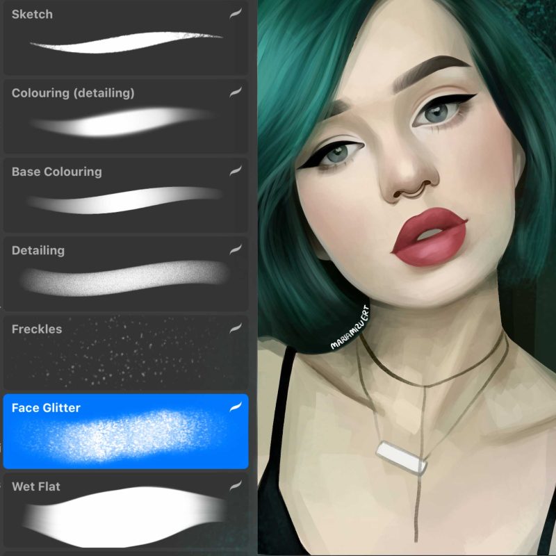 Free Procreate Portrait Brushes