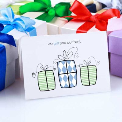 Gift Box Printable Greeting Card