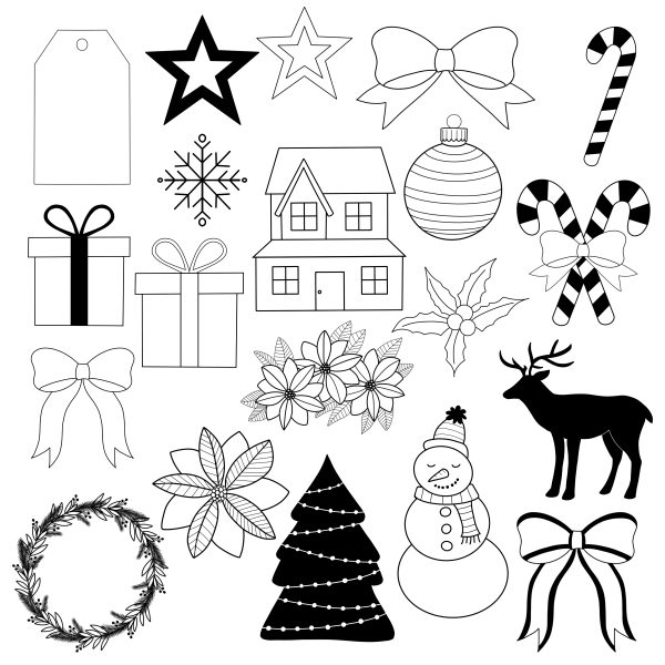 Procreate Holiday Brush Stamps