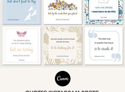 Instagram Quote Templates Canva - Success Quotes
