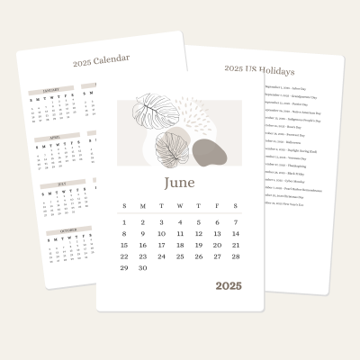 June Calendar Printable