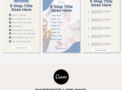 Pinterest Templates Canva - List Pins