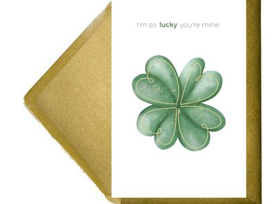 Saint Patrick's Day Lucky Clover Printable Card