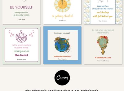 Inspirational Quote Template Instagram Canva