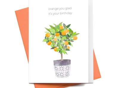 Orange Tree Printable Card