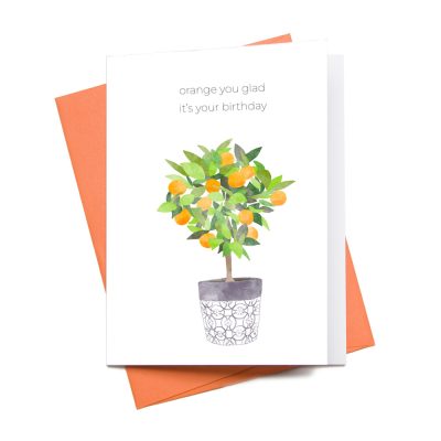 Orange Tree Printable Card