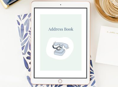 Printable Address Book