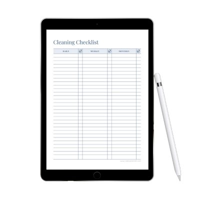 Printable Cleaning Checklist