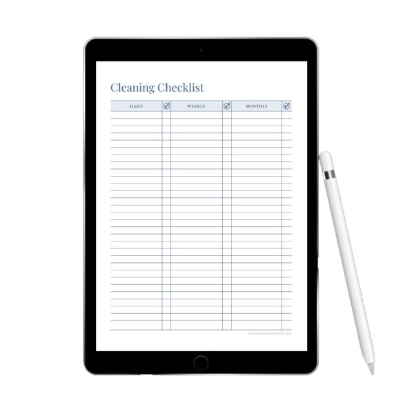 Printable Cleaning Checklist
