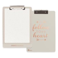 Rose Gold Office Supplies Clipboard