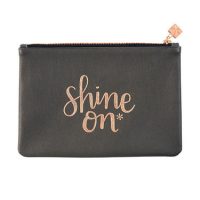 Rose Gold Office Supplies Clutch