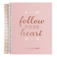 Rose Gold Office Supplies Notebook