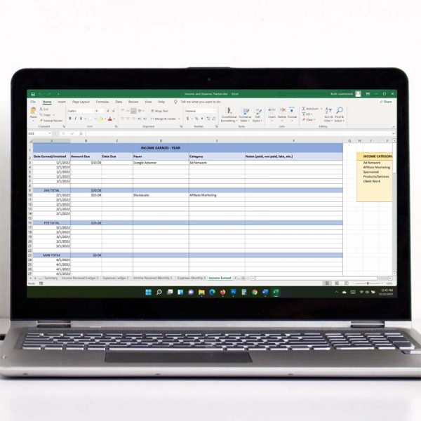 Small-Business-Spreadsheet-for-Income-and-Expenses-Earned