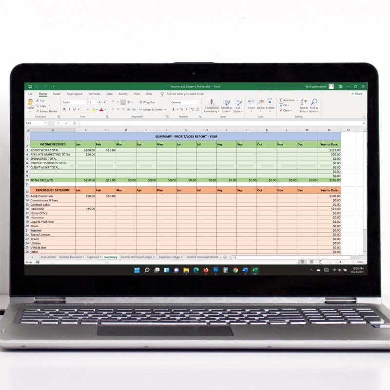 Creative Content Membership Budget and Finance Spreadsheet