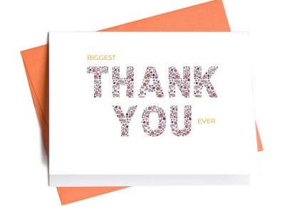 Spring Floral Printable Thank You Card