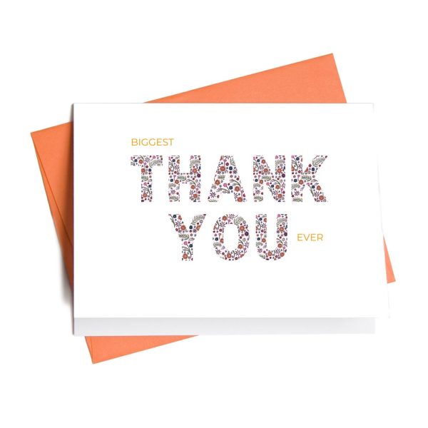 Spring Floral Thank You Card