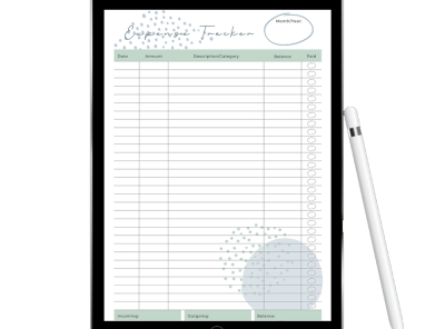 Monthly Expense Tracker Printable