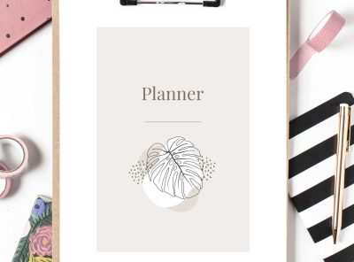 Undated Planner Template Canva
