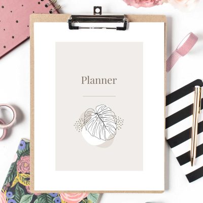 Undated Planner Template PLR