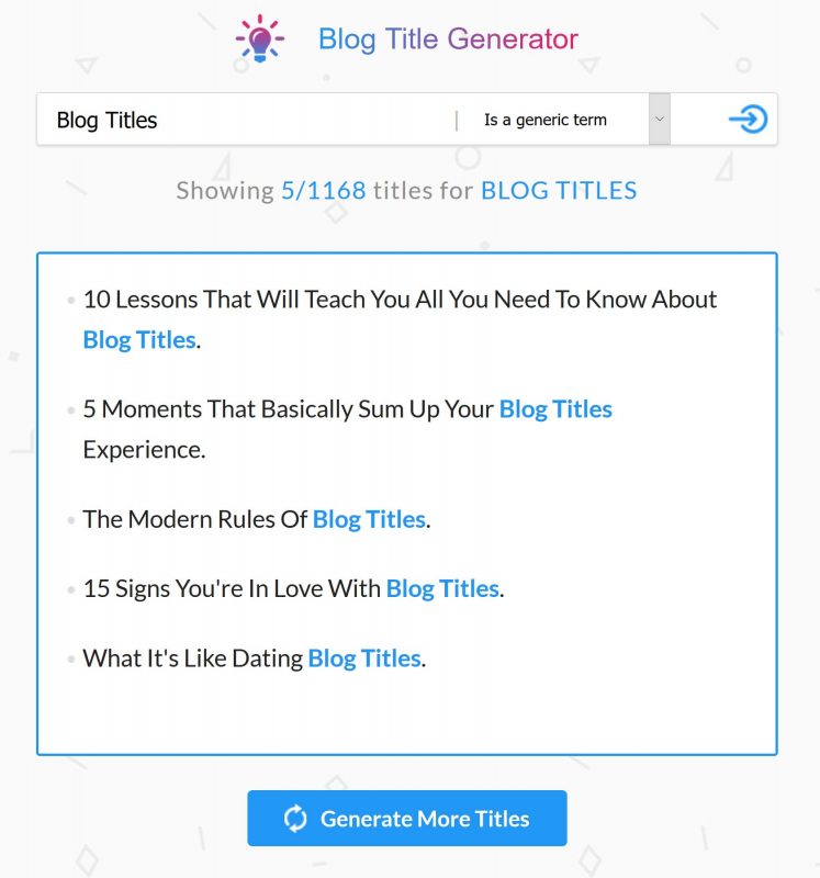 blog title generator seo presser